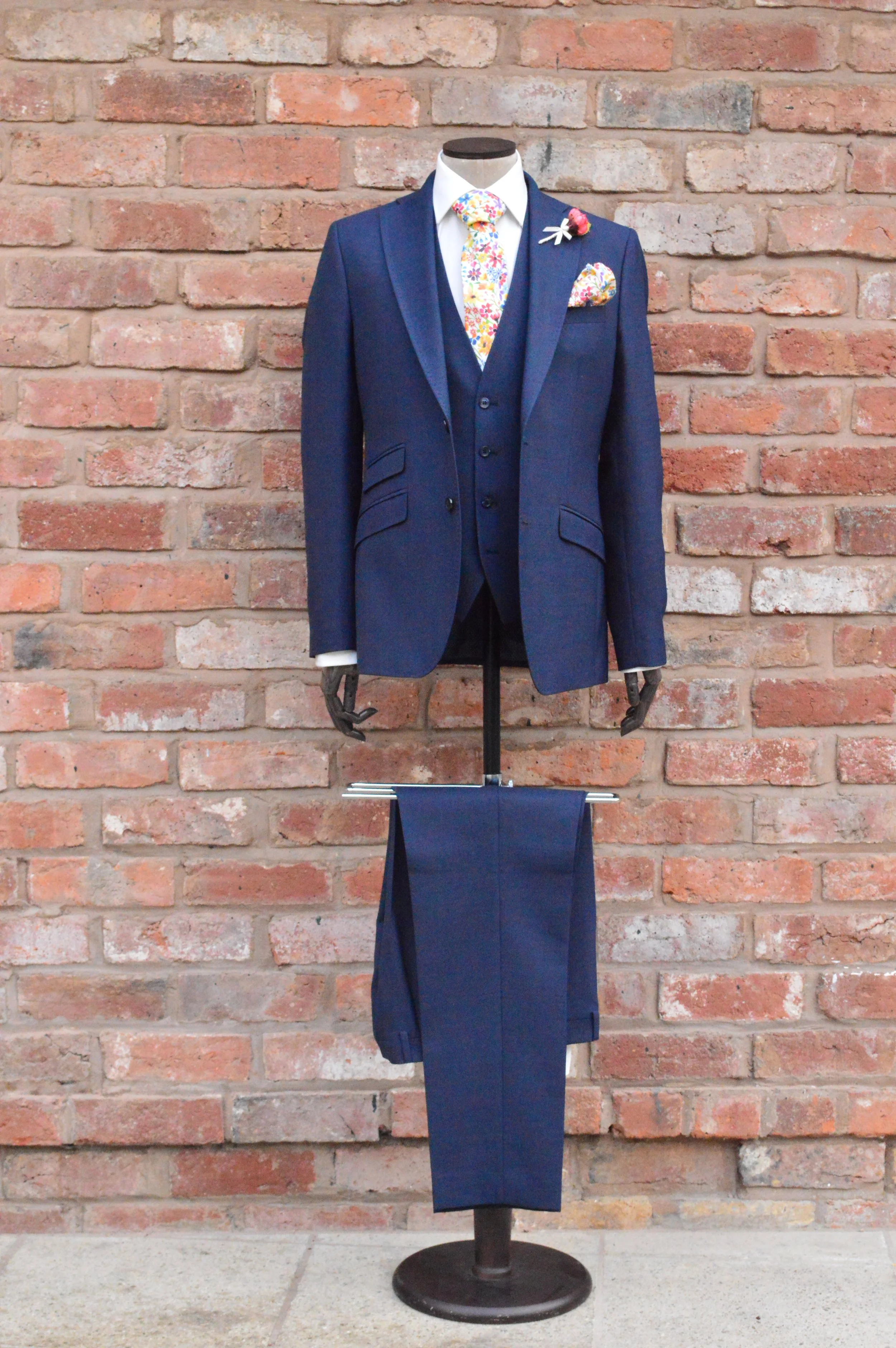 Navy Portuguese Three Piece Suit (Purchase Only)
