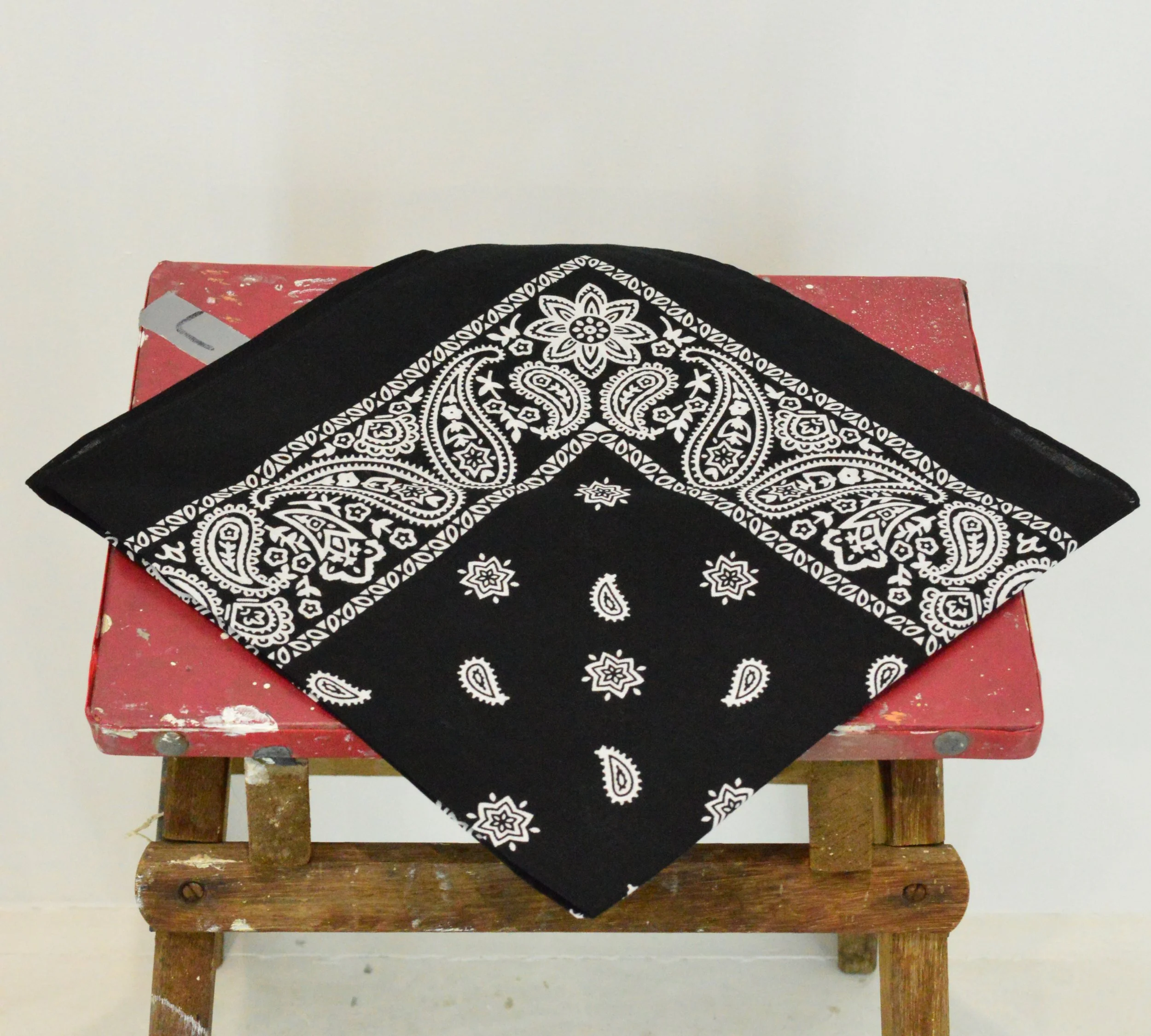 Extra Large black Traditional Hankerchief