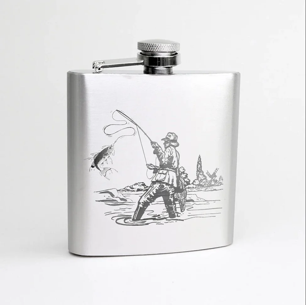 Hip Flask - Fisherman