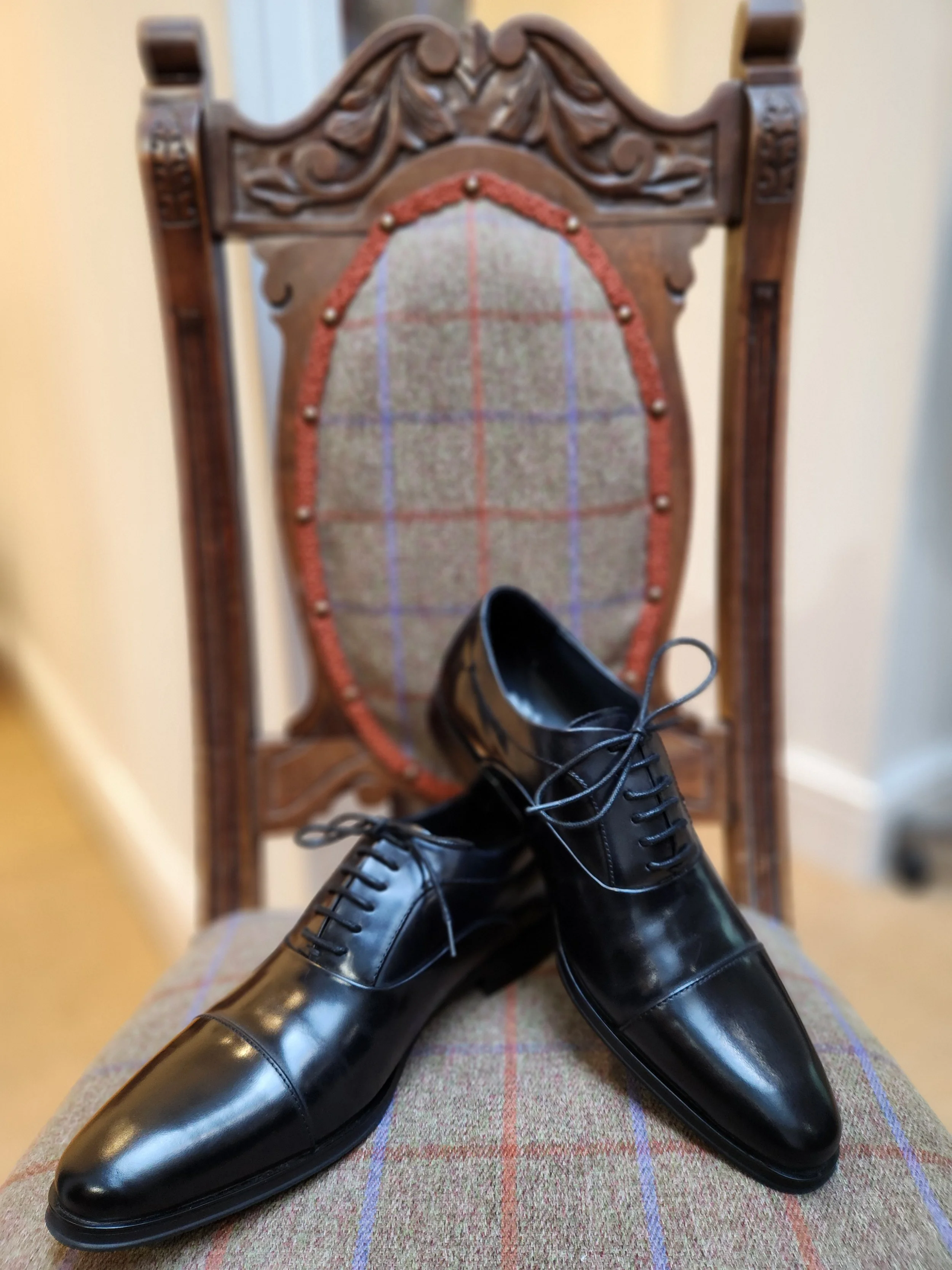 John White Guildhall Black Oxfords