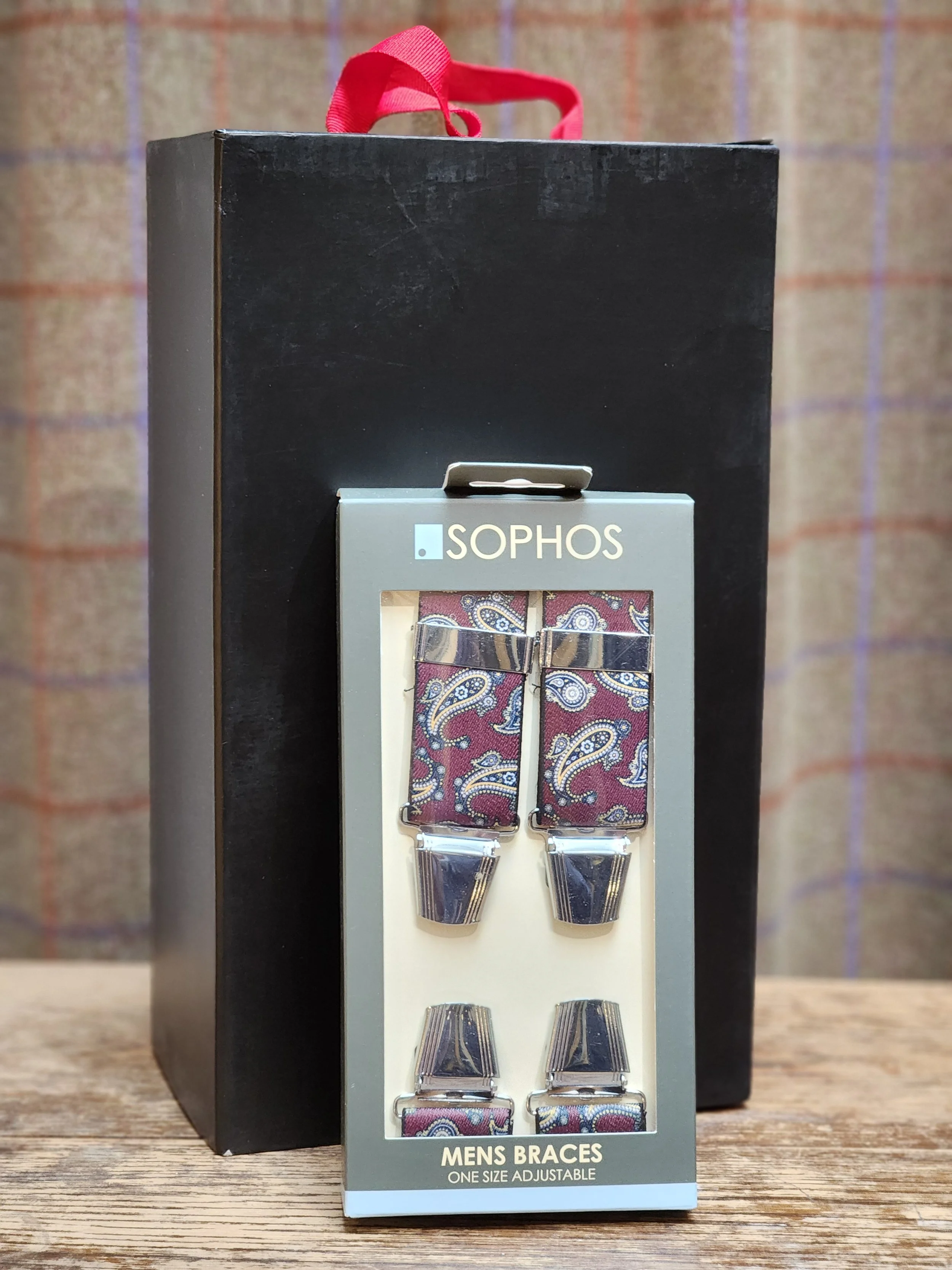 Claret Paisley Pattern Brace