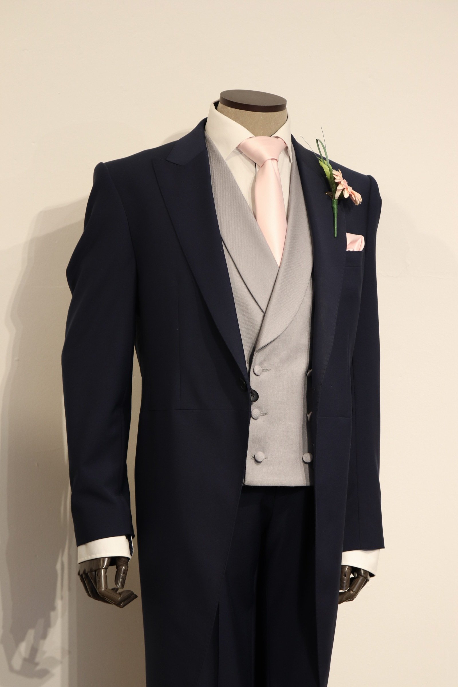 Navy Slim Morning Tails (Hire Only)