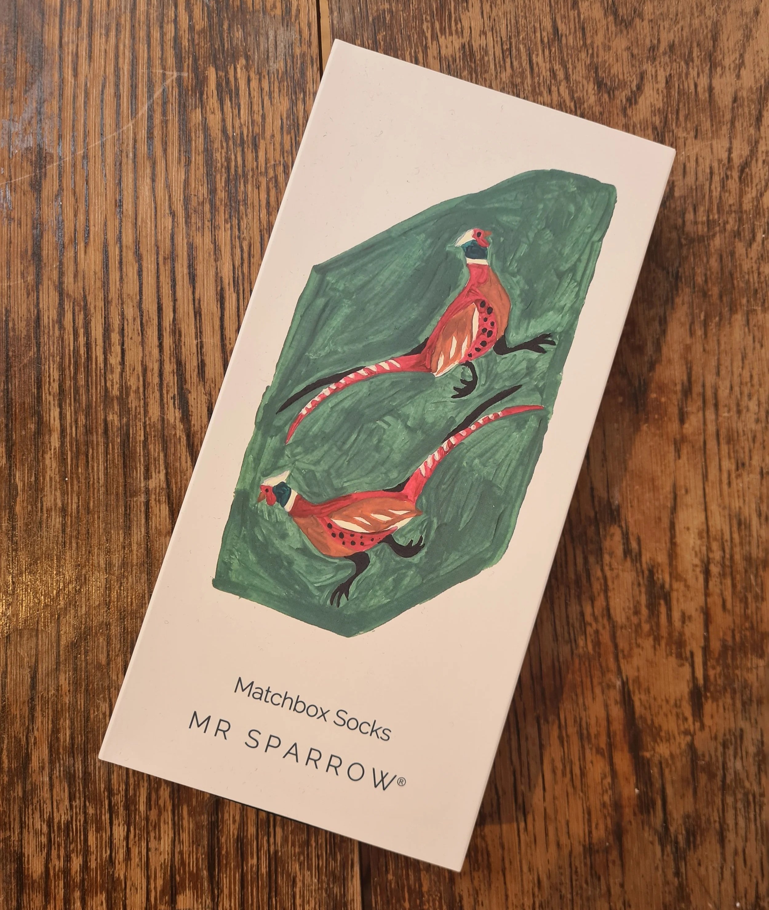 Mr Sparrow Matchbox Socks - Pheasants