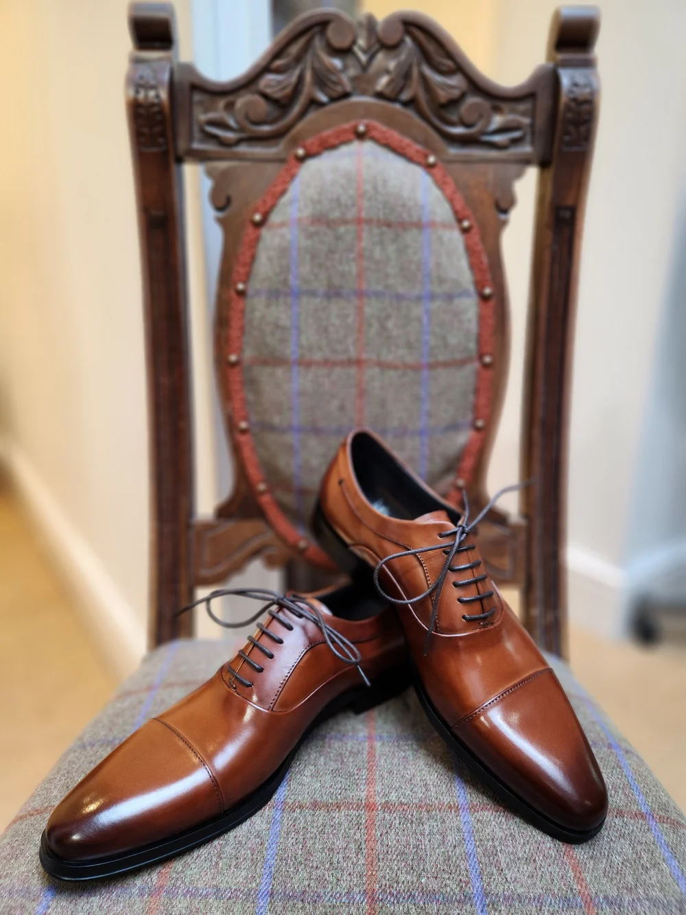 John White Guildhall Tan Oxfords — Symonds Of Hereford