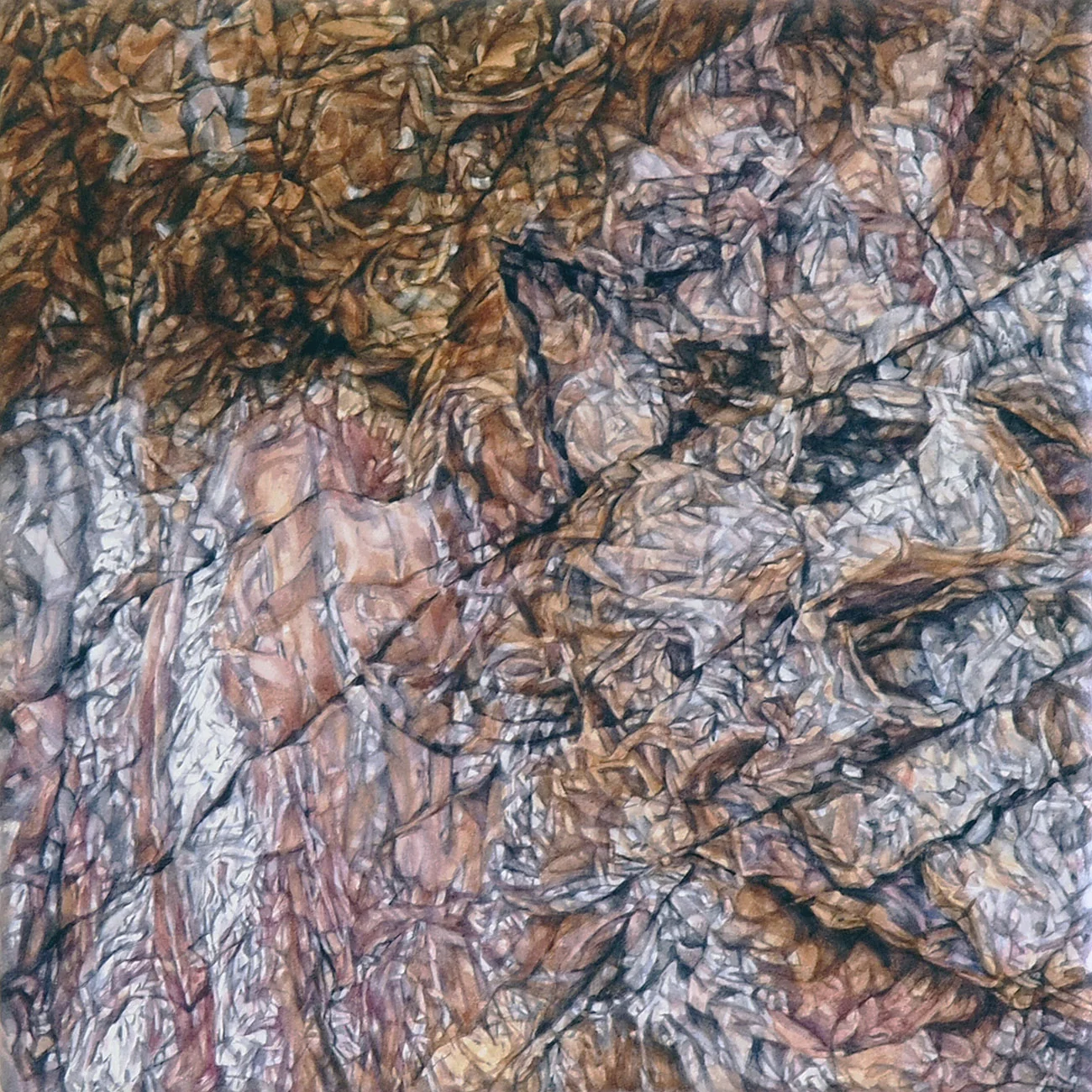 Passage 3, watercolour on paper, 20cm x 20cm, 2014