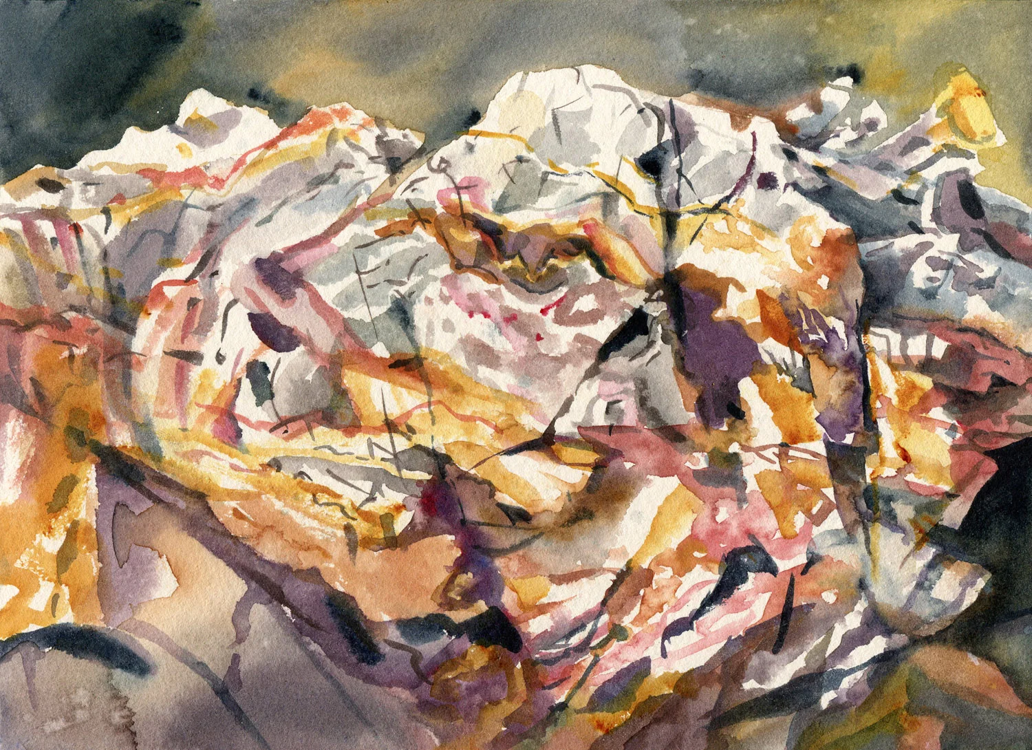 Field Studies (Steens Beach, Hook Island), watercolour on paper, 18cm x 25cm, 2014
