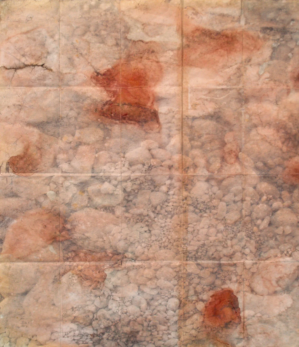Trail Map I, ink, shellac and pencil, 64 x 55 cm, 2012