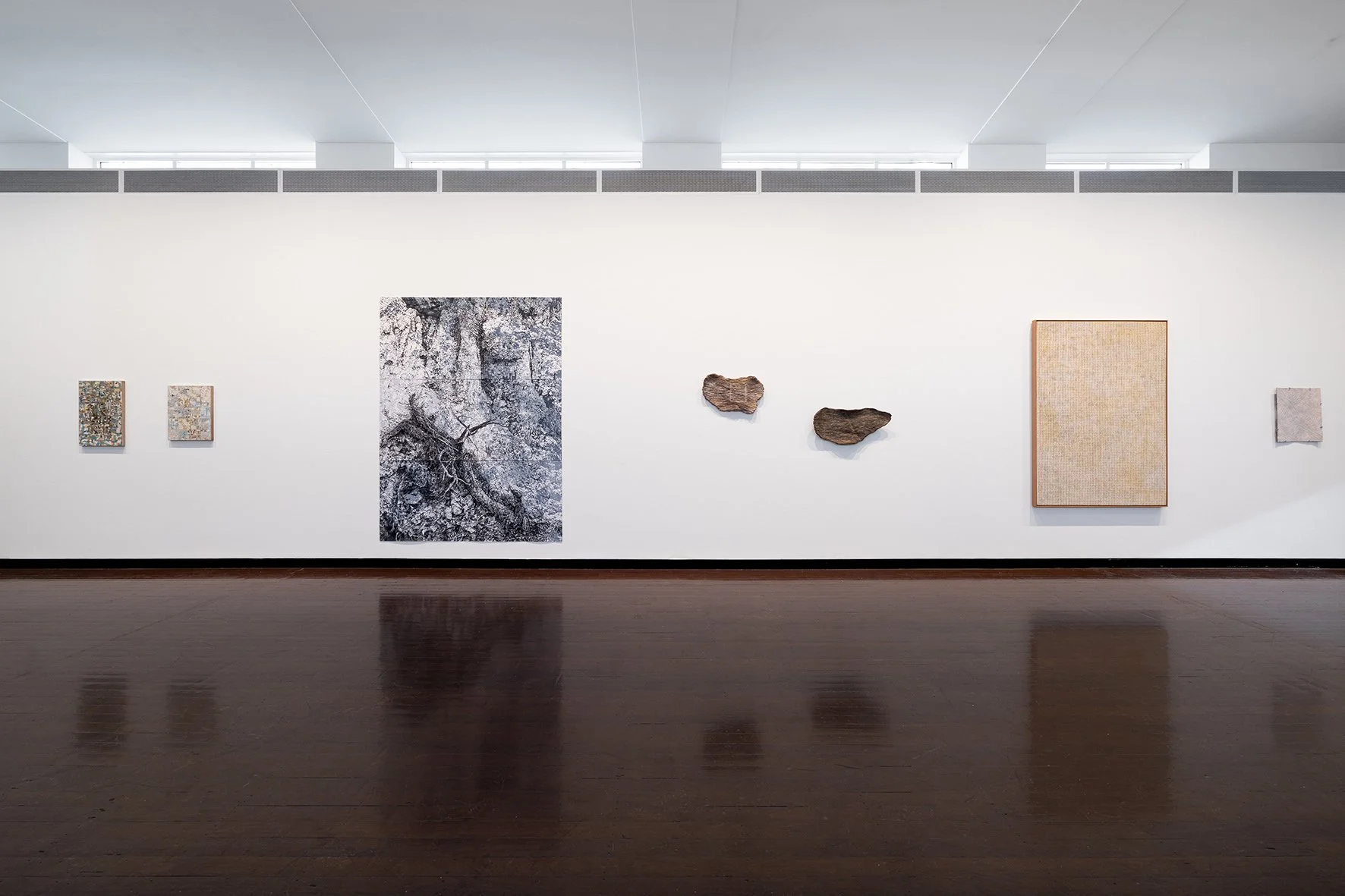 Installation of Material Nature at the ANU Drill Hall Gallery, 20 June - 10 August, 2025. Photo: Oscar Capezio