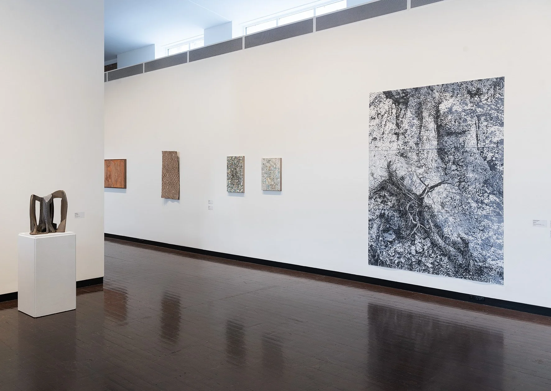 Installation of Material Nature at the ANU Drill Hall Gallery, 20 June - 10 August, 2025.