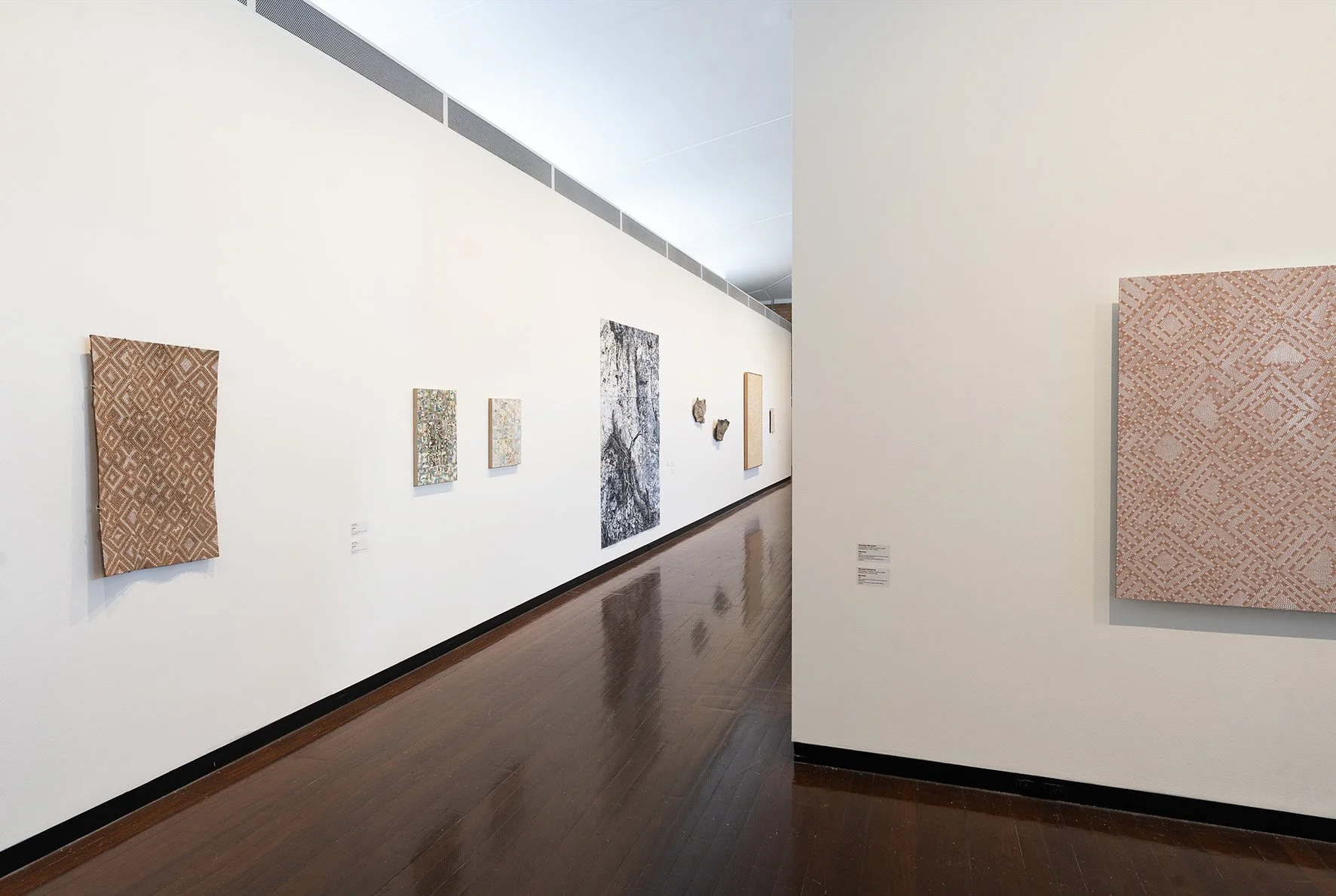 Installation of Material Nature at the ANU Drill Hall Gallery, 20 June - 10 August, 2025.