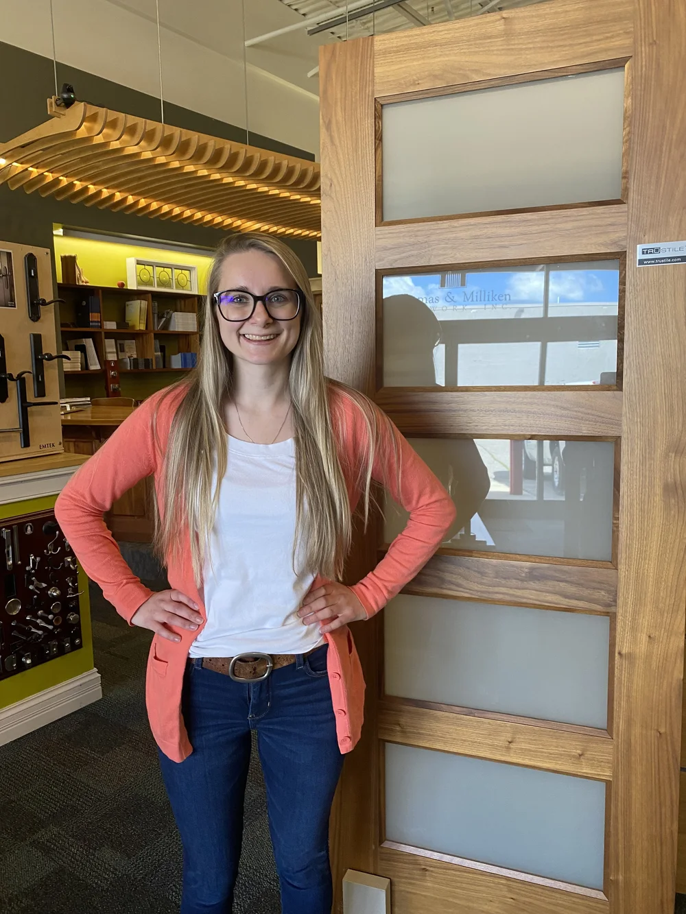 Traverse City Showroom location & staff — curved wood moldings by