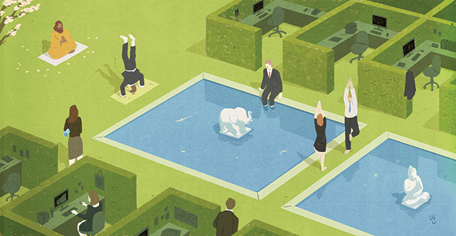 Illustration by Min Gyo Chung; sourced from 'The mindful corporation' by Adria Vasil, Corporate Knights, Spring 2014 Issue