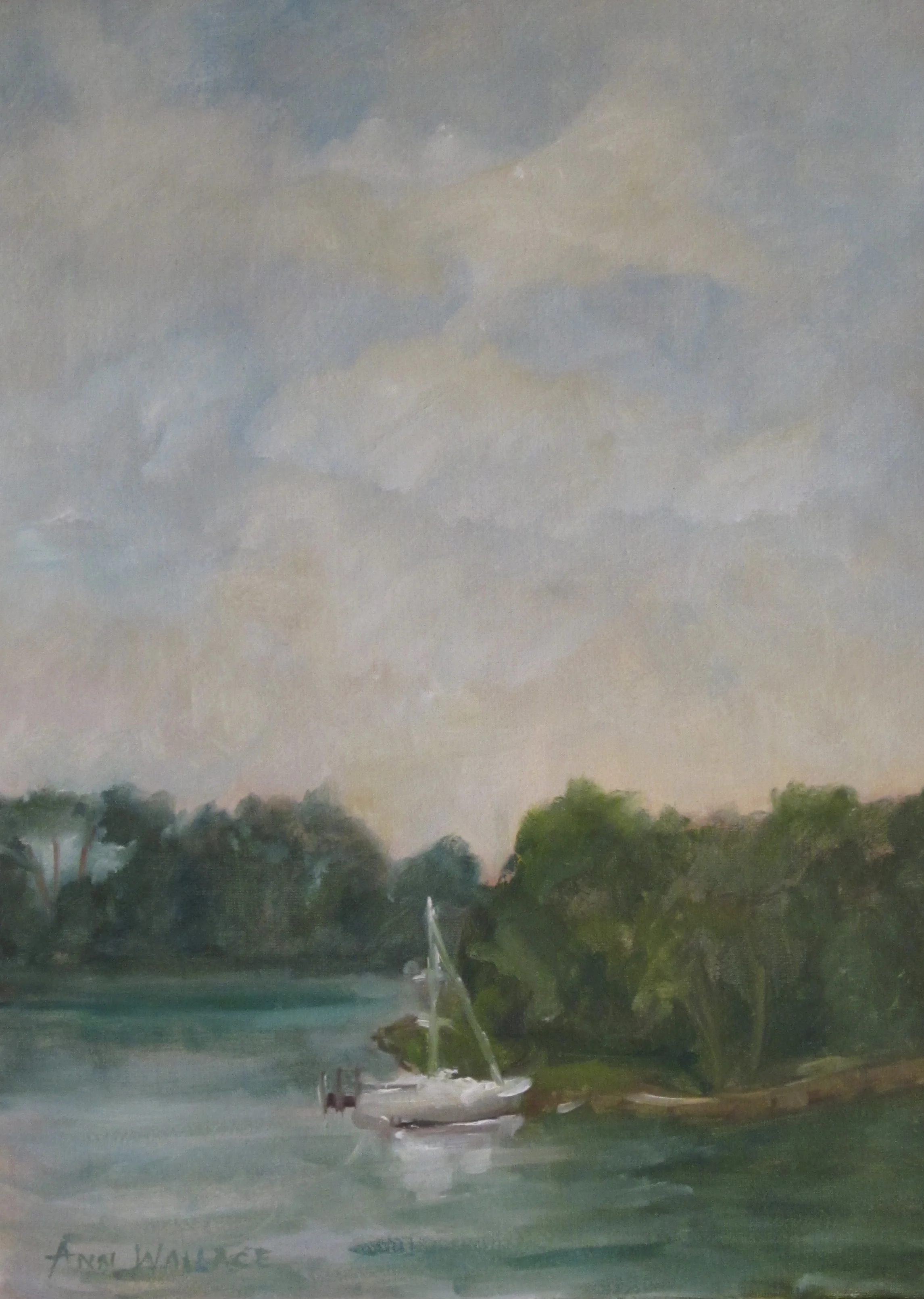 Solitary, Oil, 12" x 16"