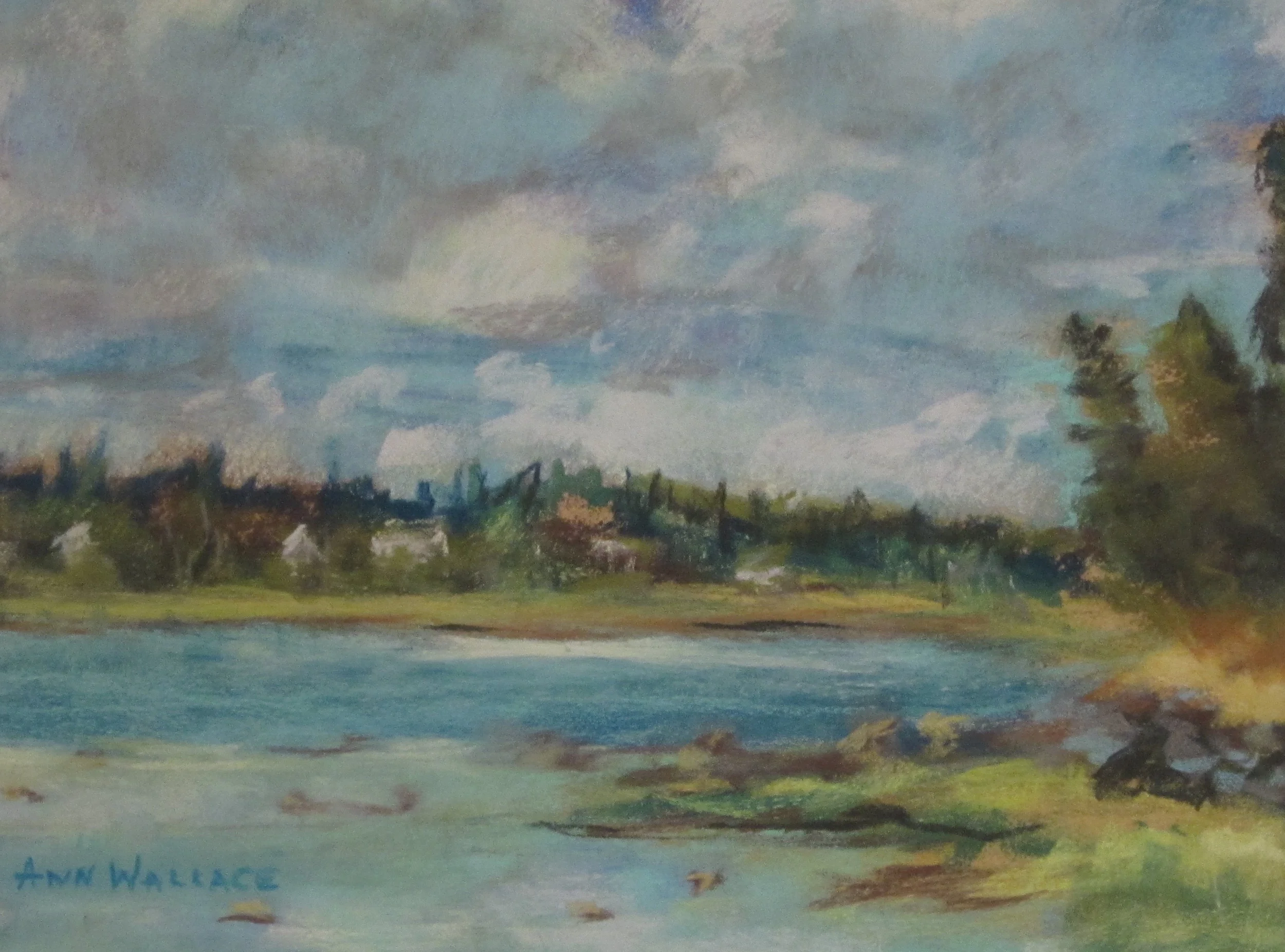 Water View, Pastel, 7 1/2” x 9 1/2”