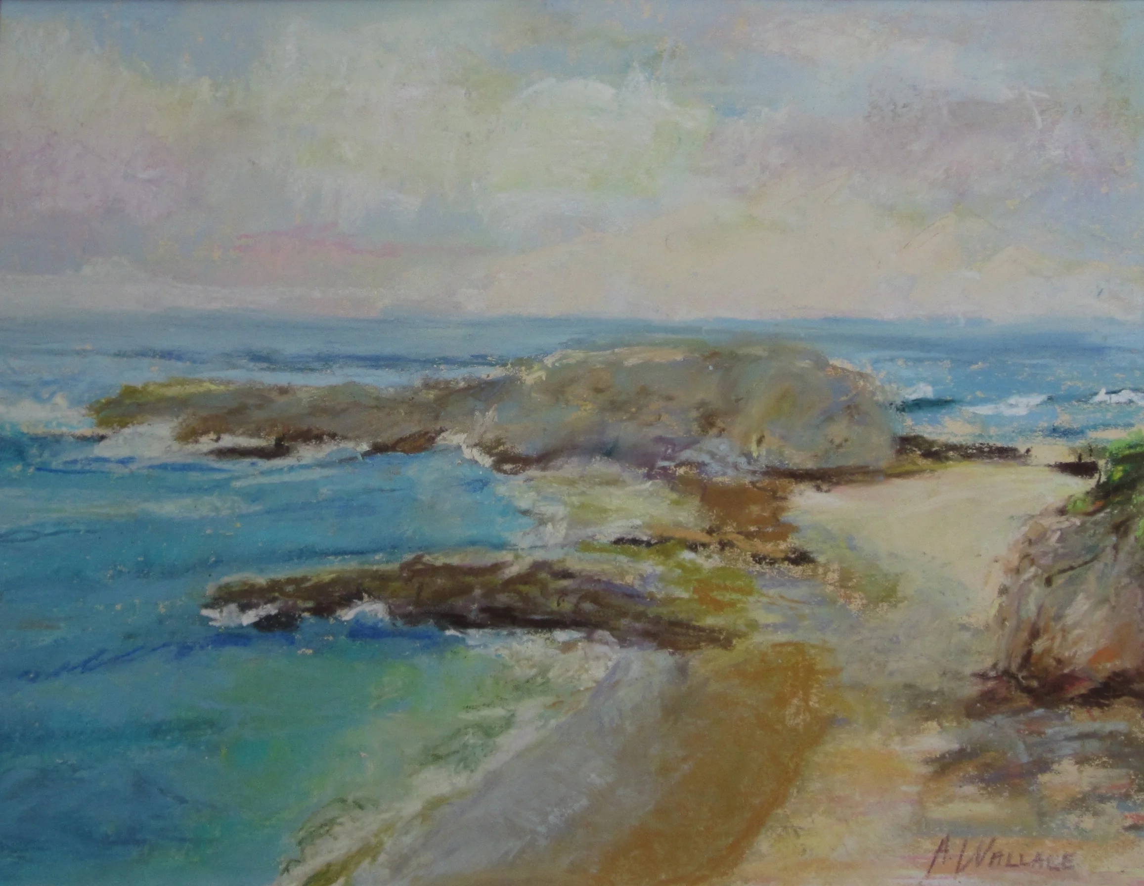 California Coast, Pastel, 11” x 14”