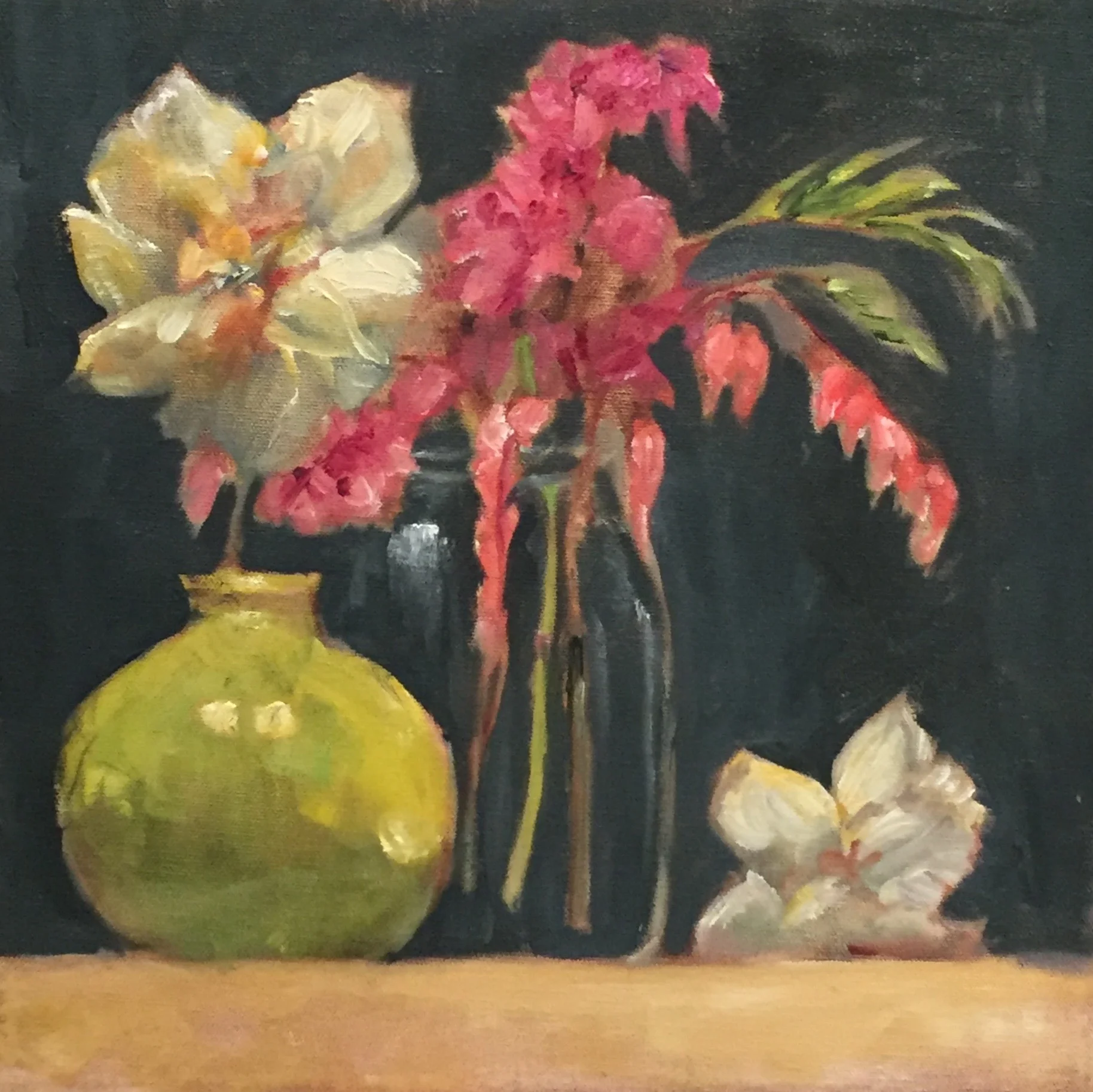 Floral Arrangement, Oil, 12" x 12"