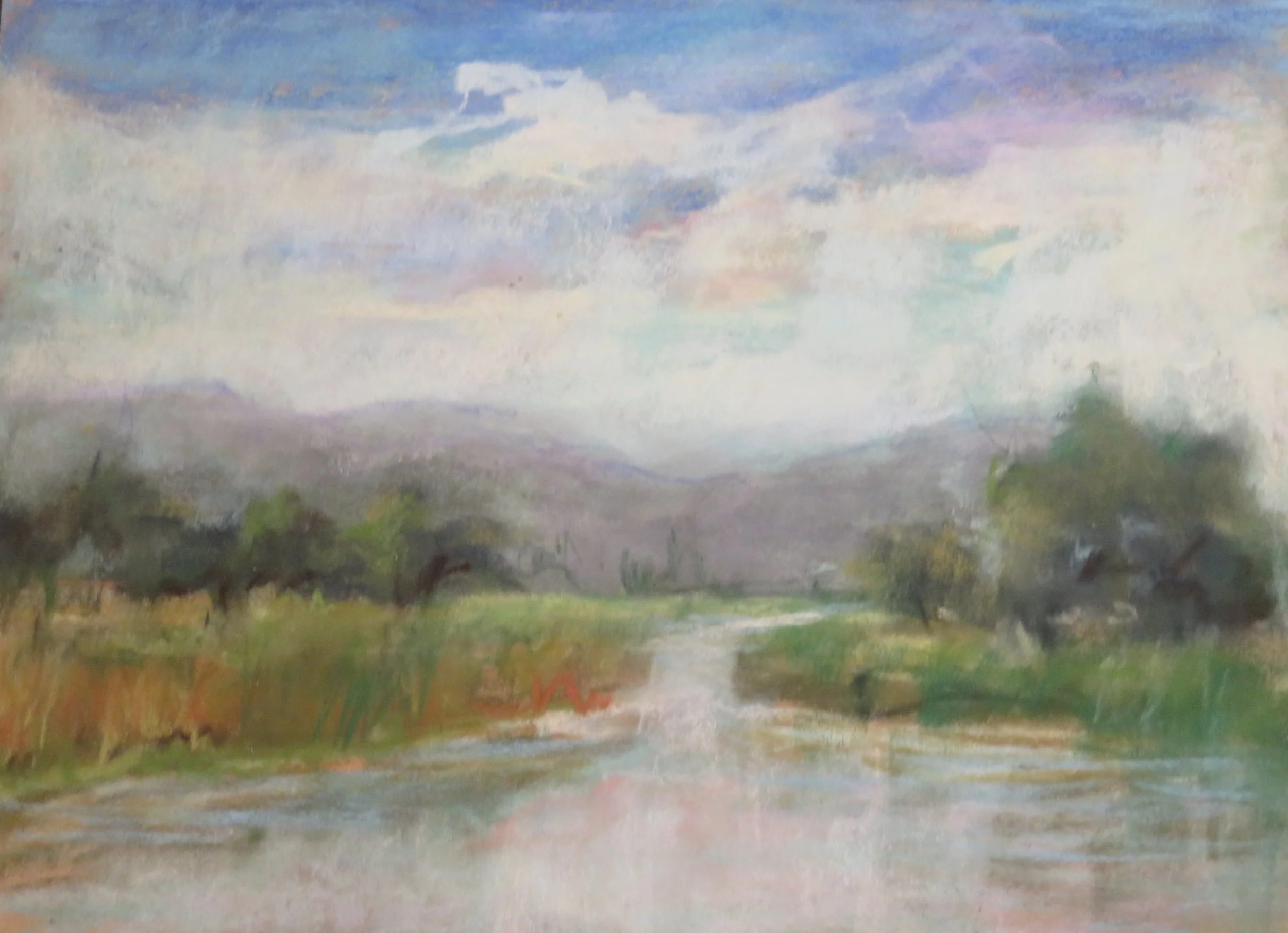 Misty Marshes, Pastel, 11" x 14"