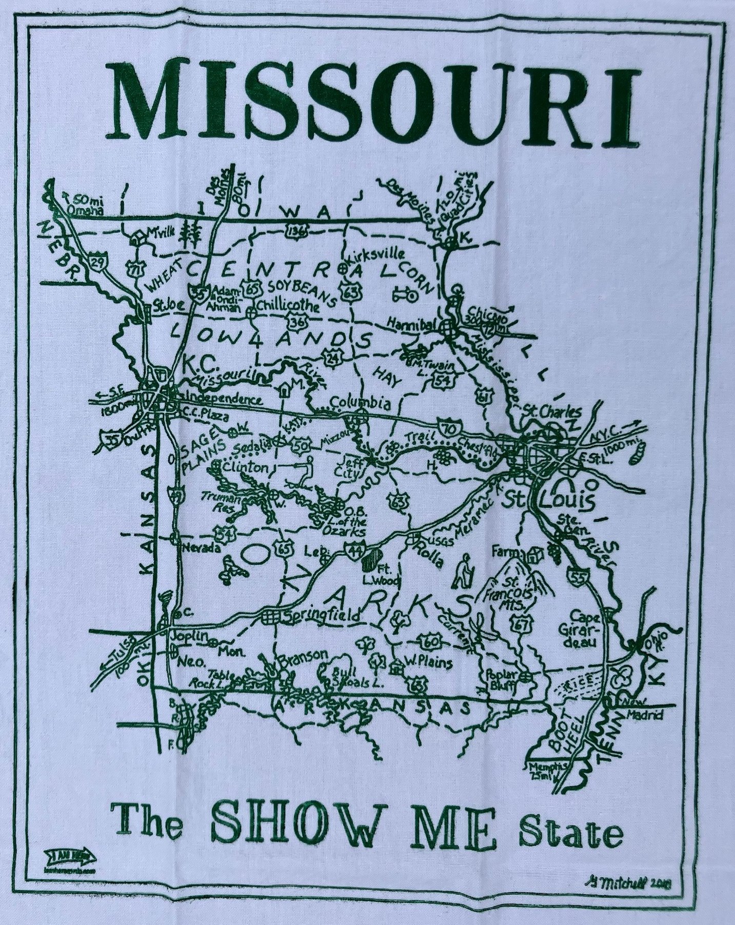 MISSOURI TEA TOWEL