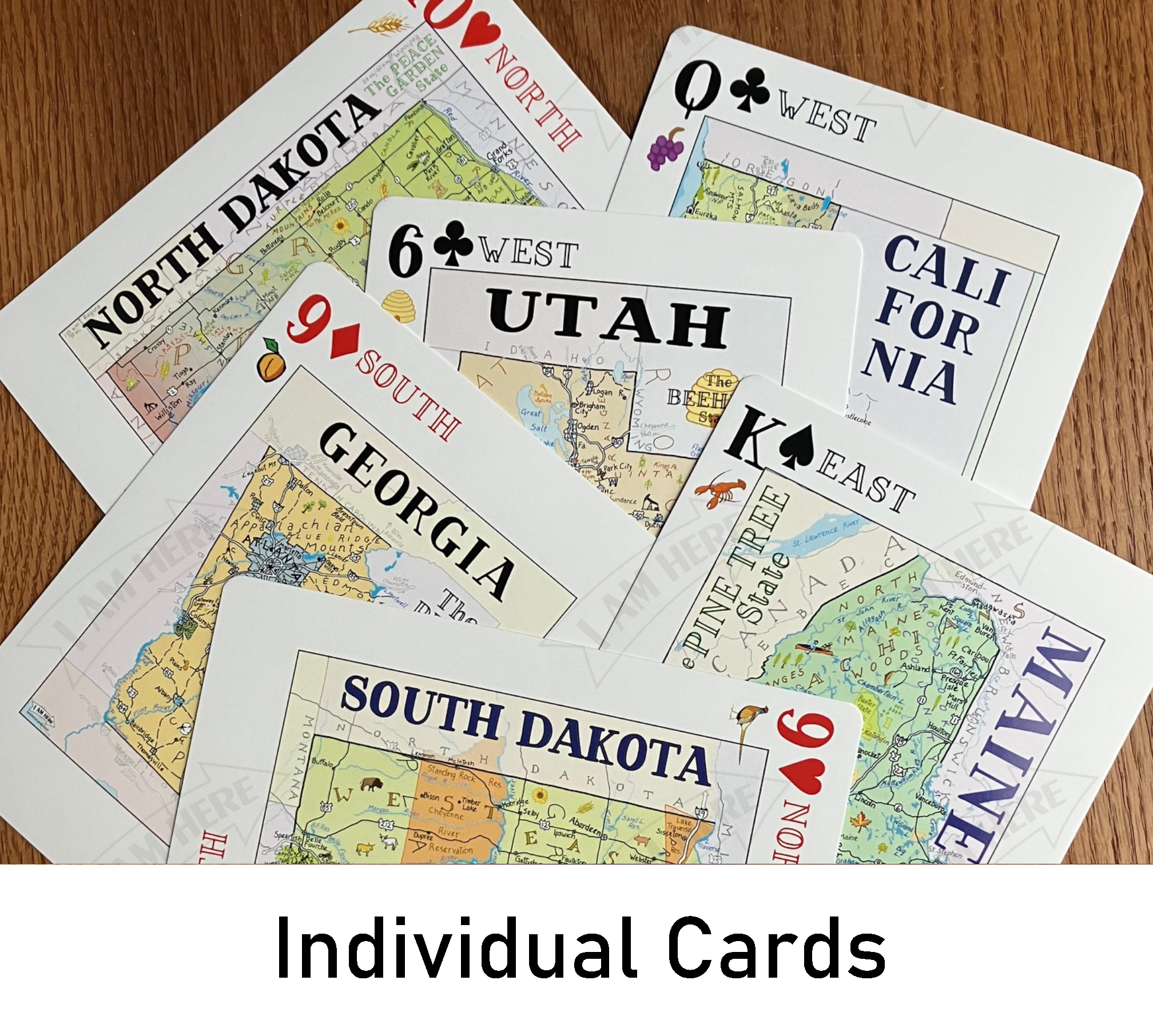 Individual Postcartes