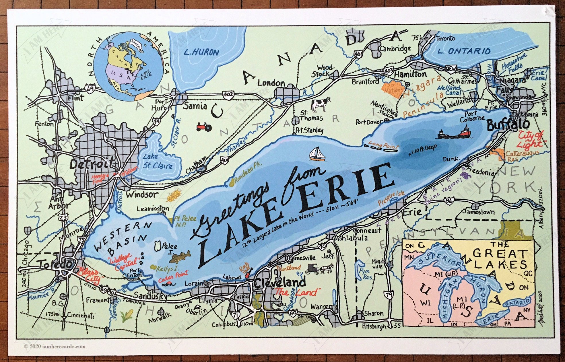 Lake Erie Postcard