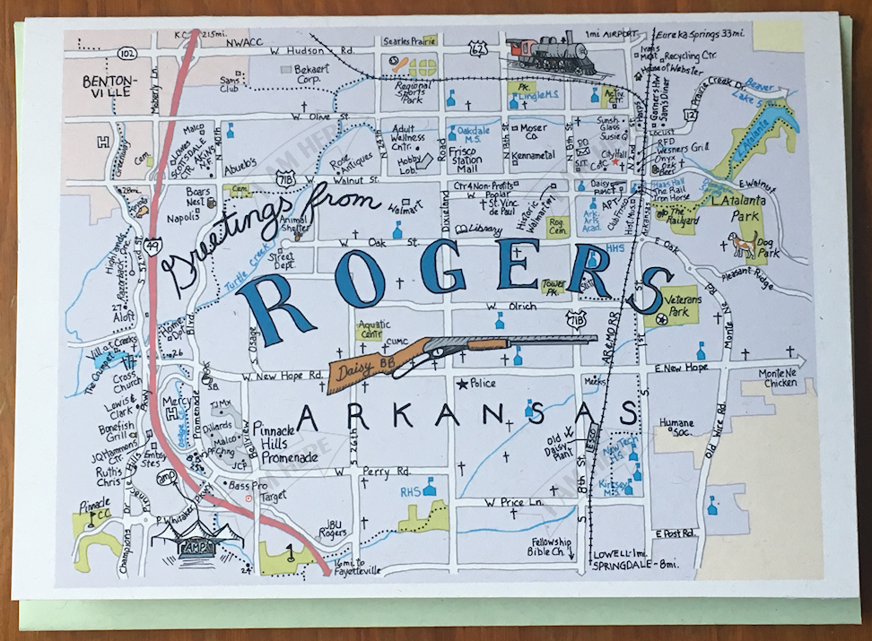 Rogers, AR postcard
