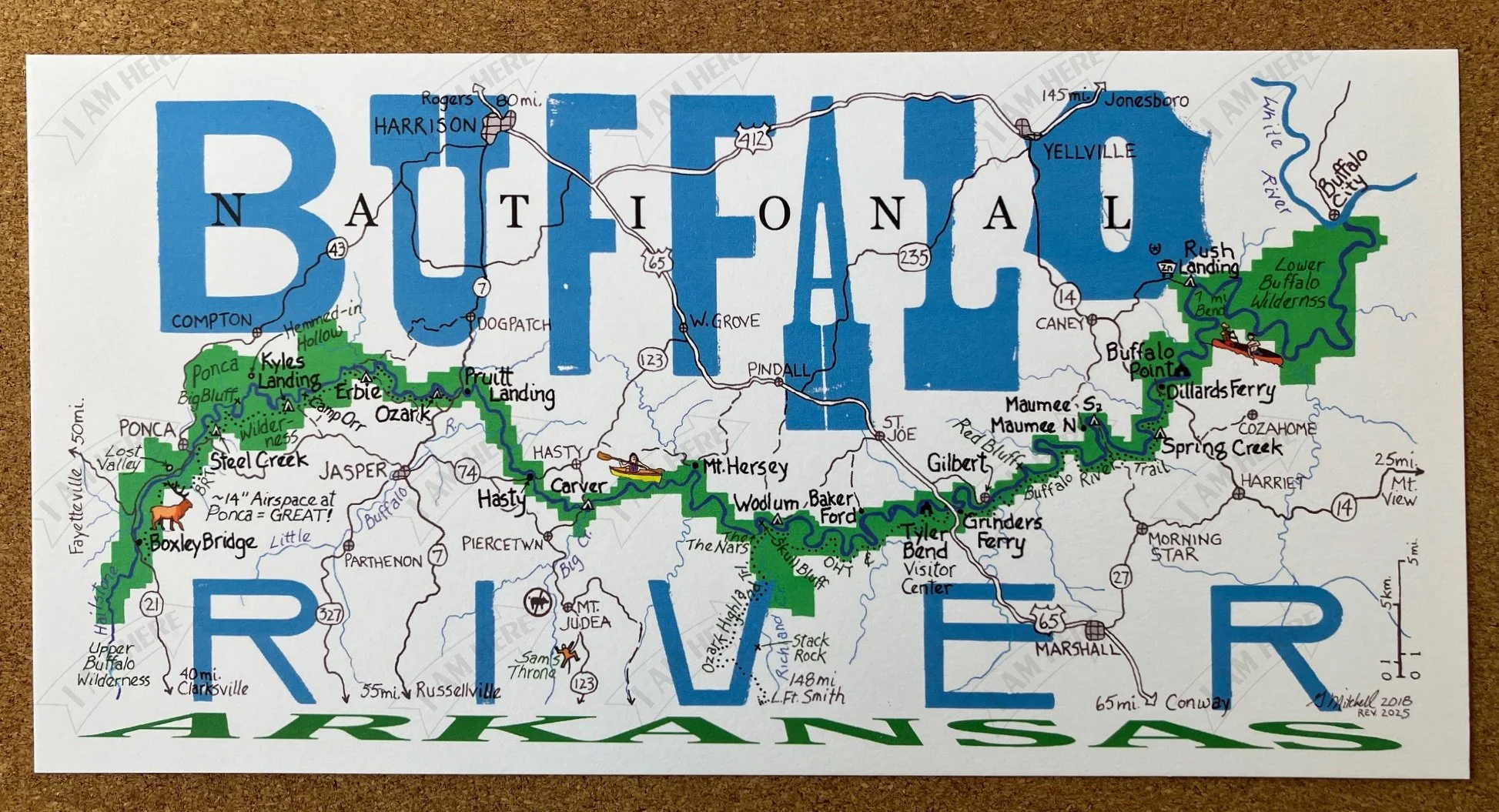 Buffalo River large postcard