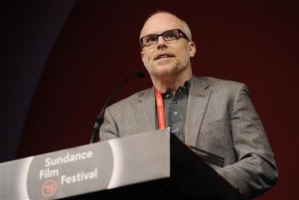 GraciaFilms CEO Chad Gracia accepting 2015 Sundance Grand Jury Prize for International Documentary.