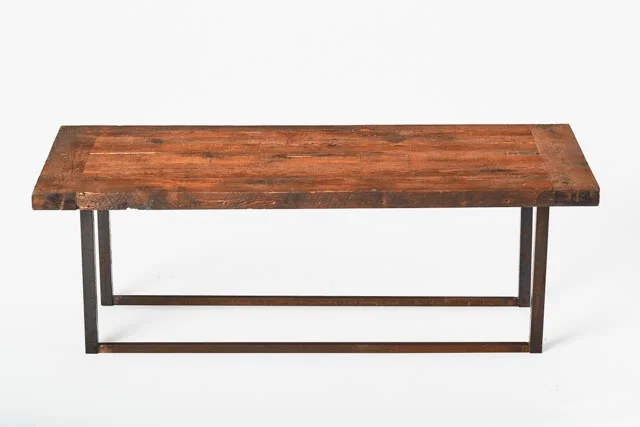 Reclaimed Barnwood Coffee Table - Front View.jpg