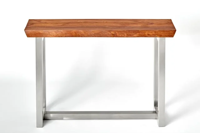 Sycamore Sofa Table - Brown - Front View.jpg