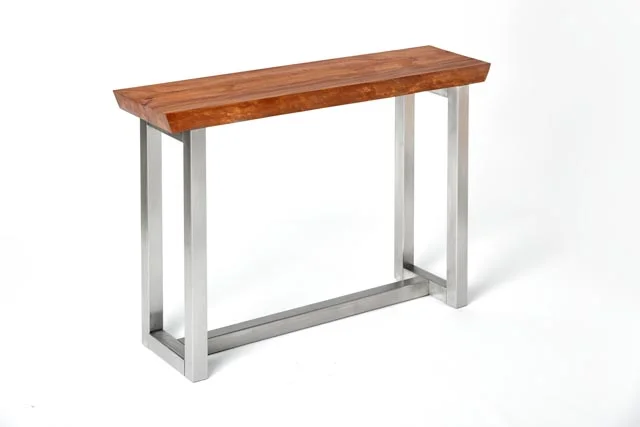 Sycamore Sofa Table - Brown - Left Front View.jpg