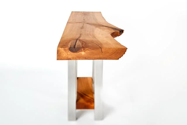 White Ash Sofa Table - Left End View.jpg