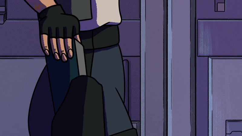 Animated loop created for a gif showcase that I curated as Doggo Studios