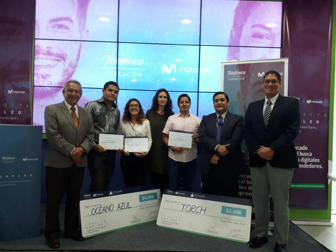 Estudiantes de ESPOL sobresalen en concurso de Base Tecnológica e Impacto Social de Fundación Telefónica Ecuador