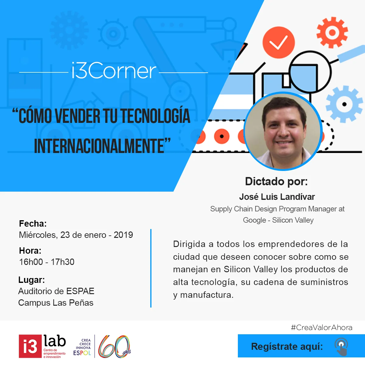 i3Corner para emprendedores - "Cómo vender tu tecnología internacionalmente"