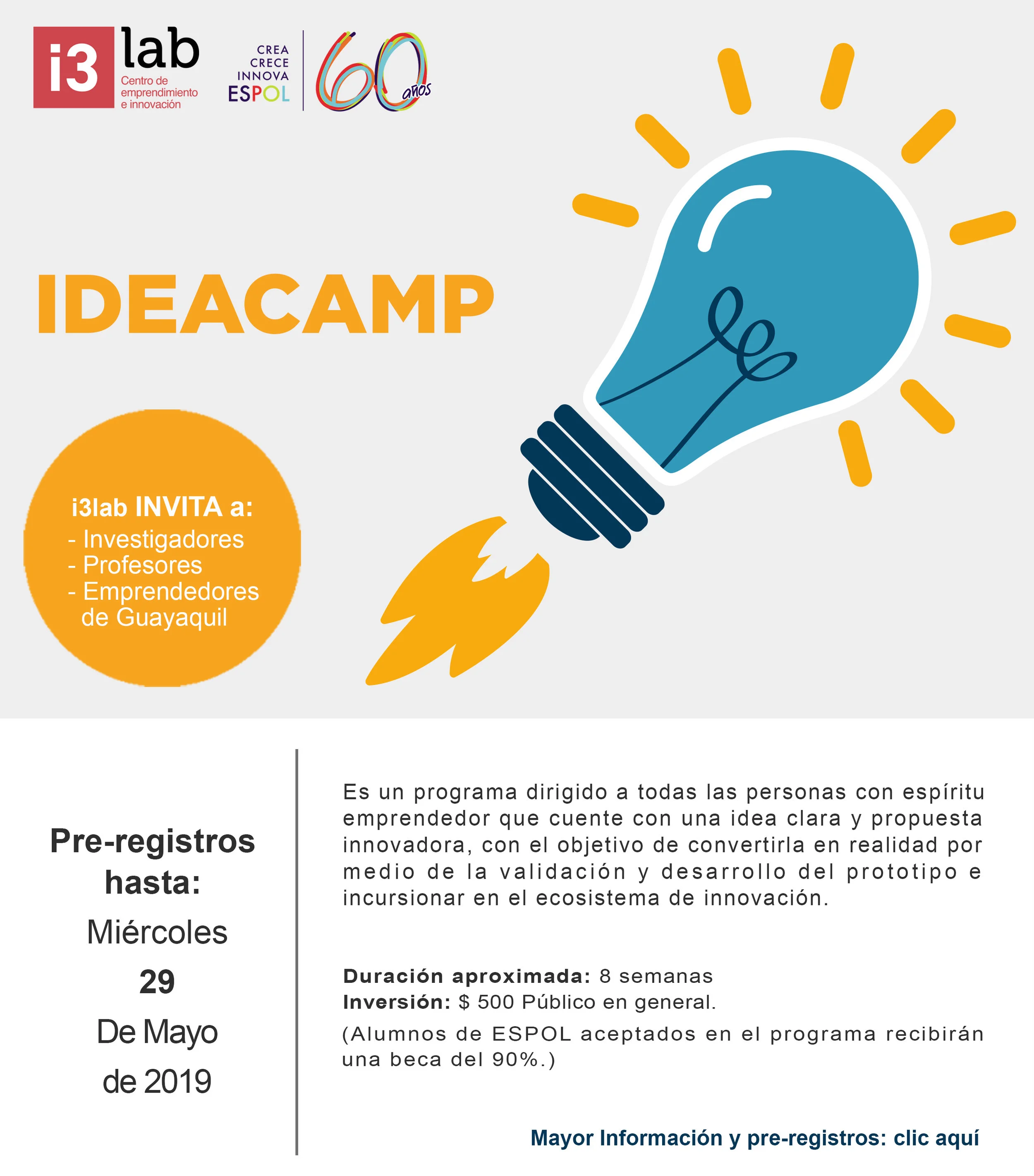Participa en el IDEACAMP