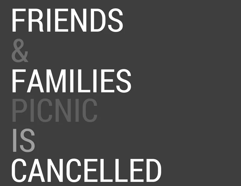 Friends and Families - CANCELLED