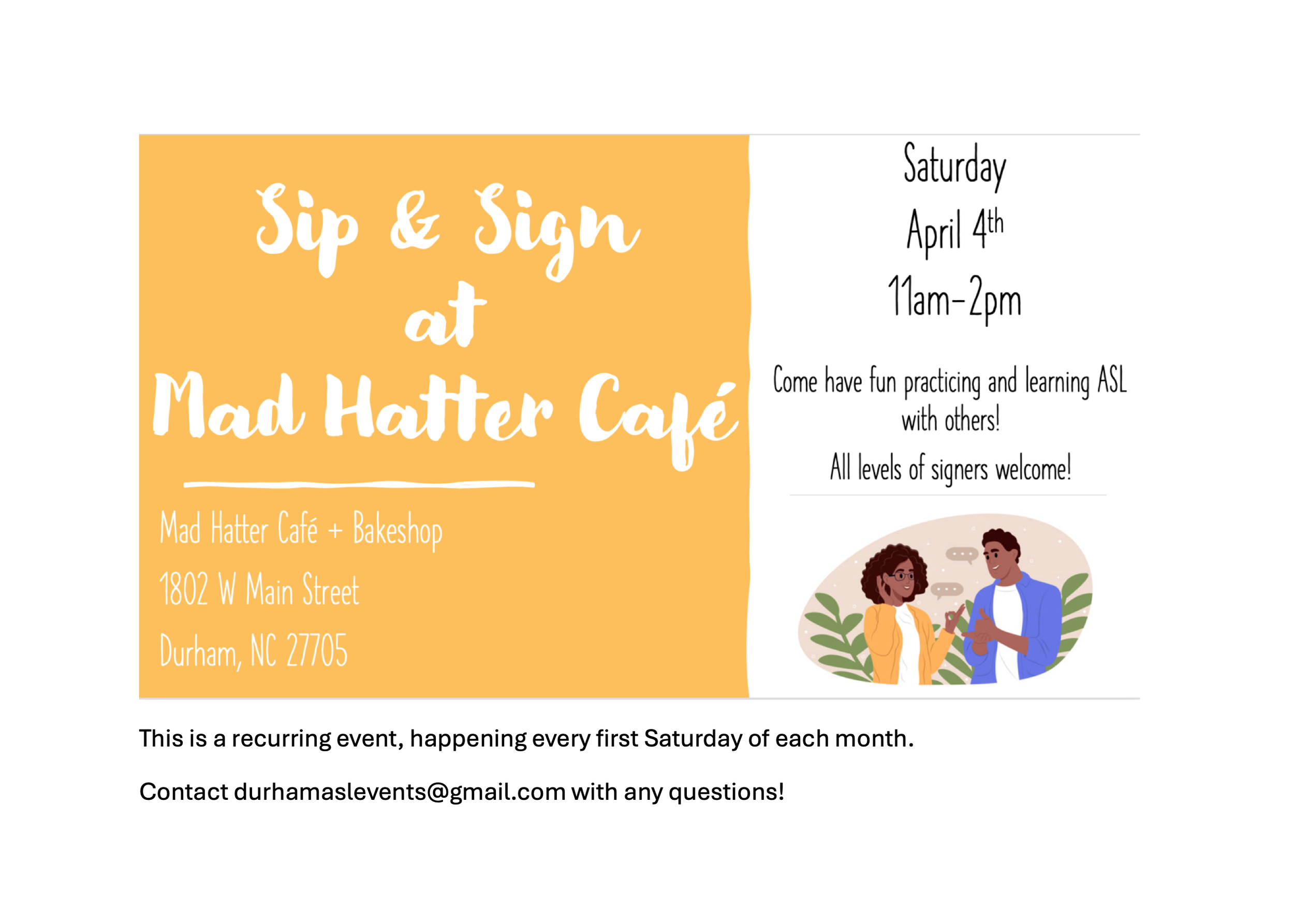 Sip and Sign @ Mad Hatter- April 2026.png