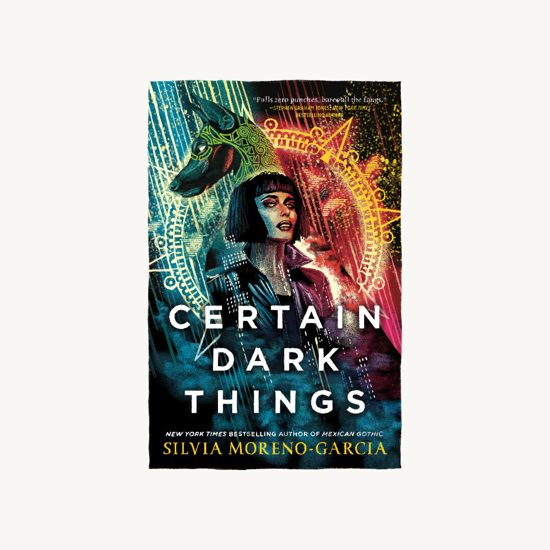 The cover of Certain Dark Things on a white background