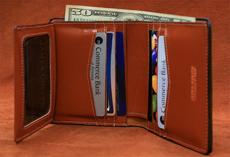 J1 - Six Slot Vertical Bifold Wallet (Copy)