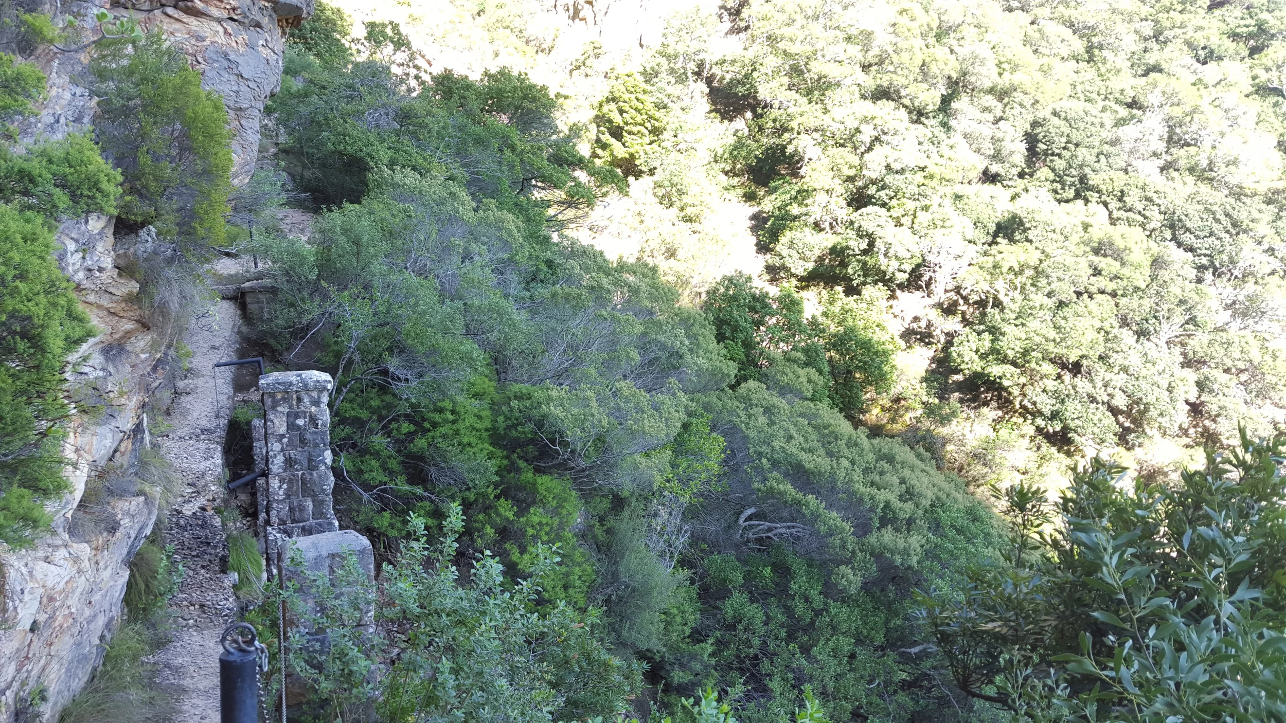 Old ruins of the Table Mountain pipeline system