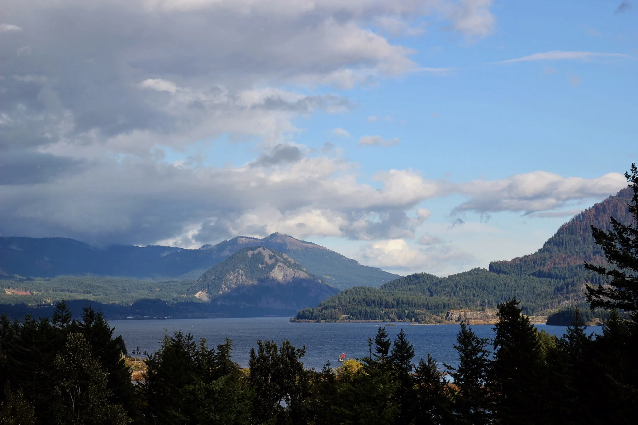 View of The Gorge from hotel room at Skamania Lodge, Copyright Nicole Burron