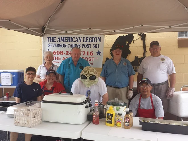 The Brat Fest Crew will gladly serve anyone who shows up hungry to include "Aliens" from outside our area.
