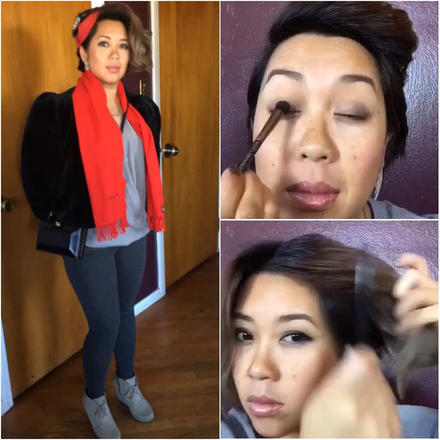 2016 New Year's Day Hair &amp; Make up Styling  #hairstyle : had my hair in a French braid last night and took it down and liked how my hair held a loose curl. Used Big Sexy Spray &amp; Play and my sister gifted me this great hair fastener. #hair #h…