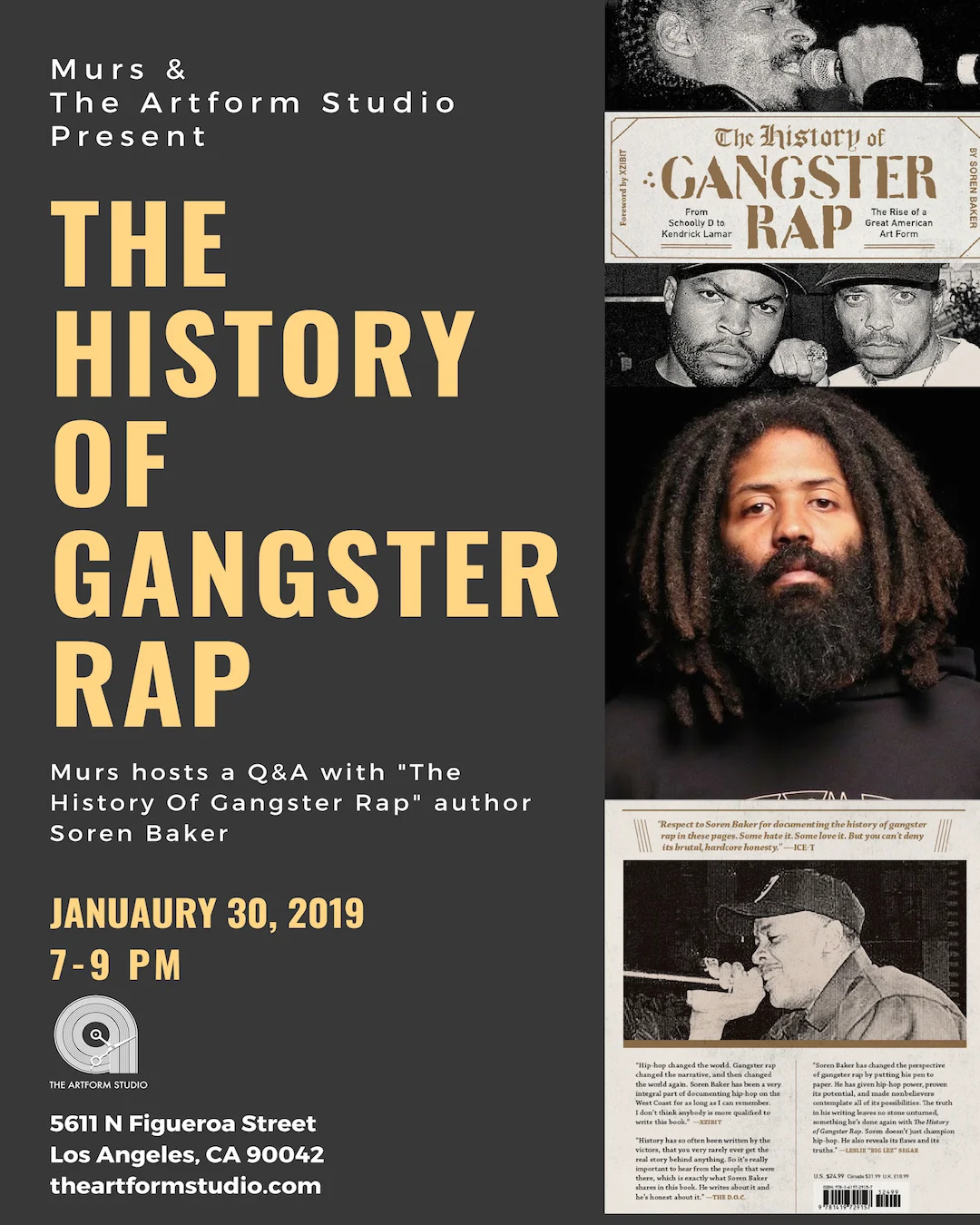 MURS &amp; The Artform Studio Present: The History of Gangster Rap