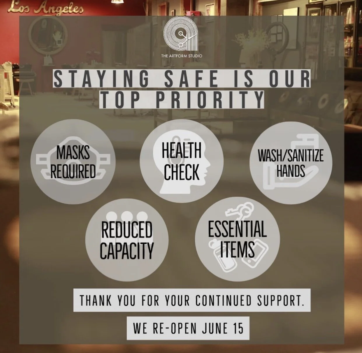  GRAND RE-OPENING: JUNE 15TH, The Artform Studio: Haircuts &amp; Records