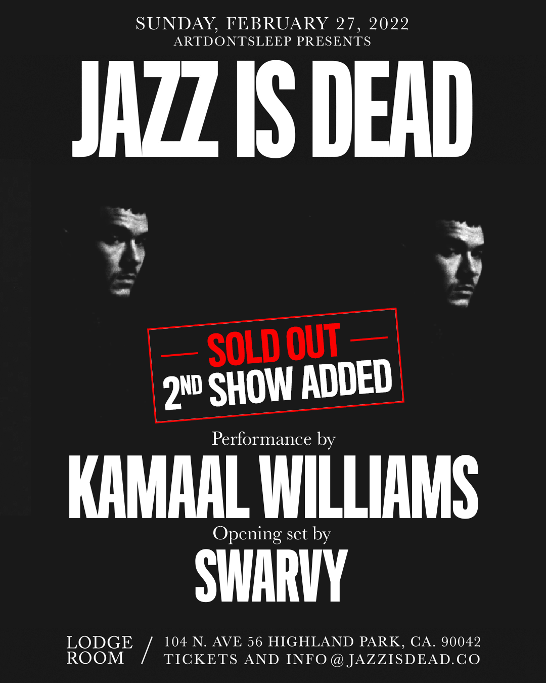 Kamaal Williams (2nd Show added)