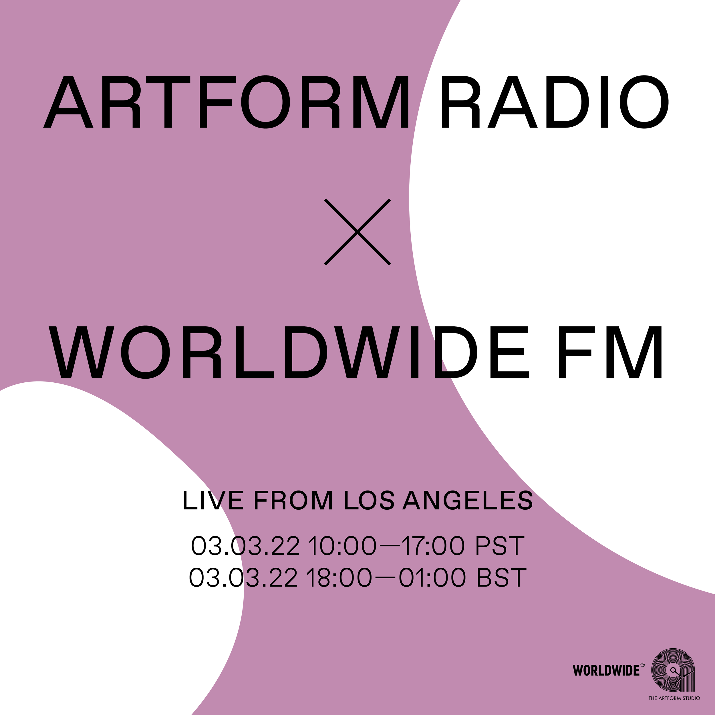 Artform Radio (Thursday 3/3) @ 10a-6p