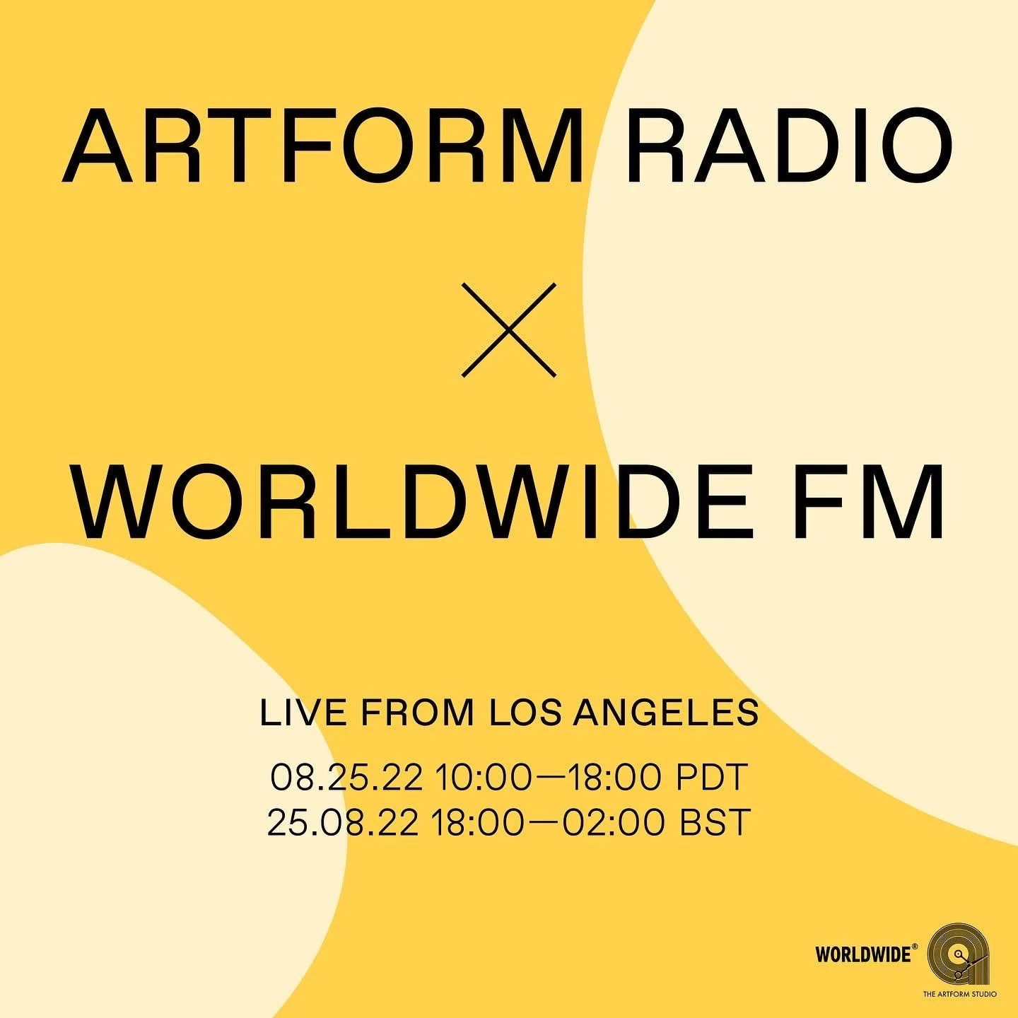 Artform Radio is back on on WorldWideFm.net!!!