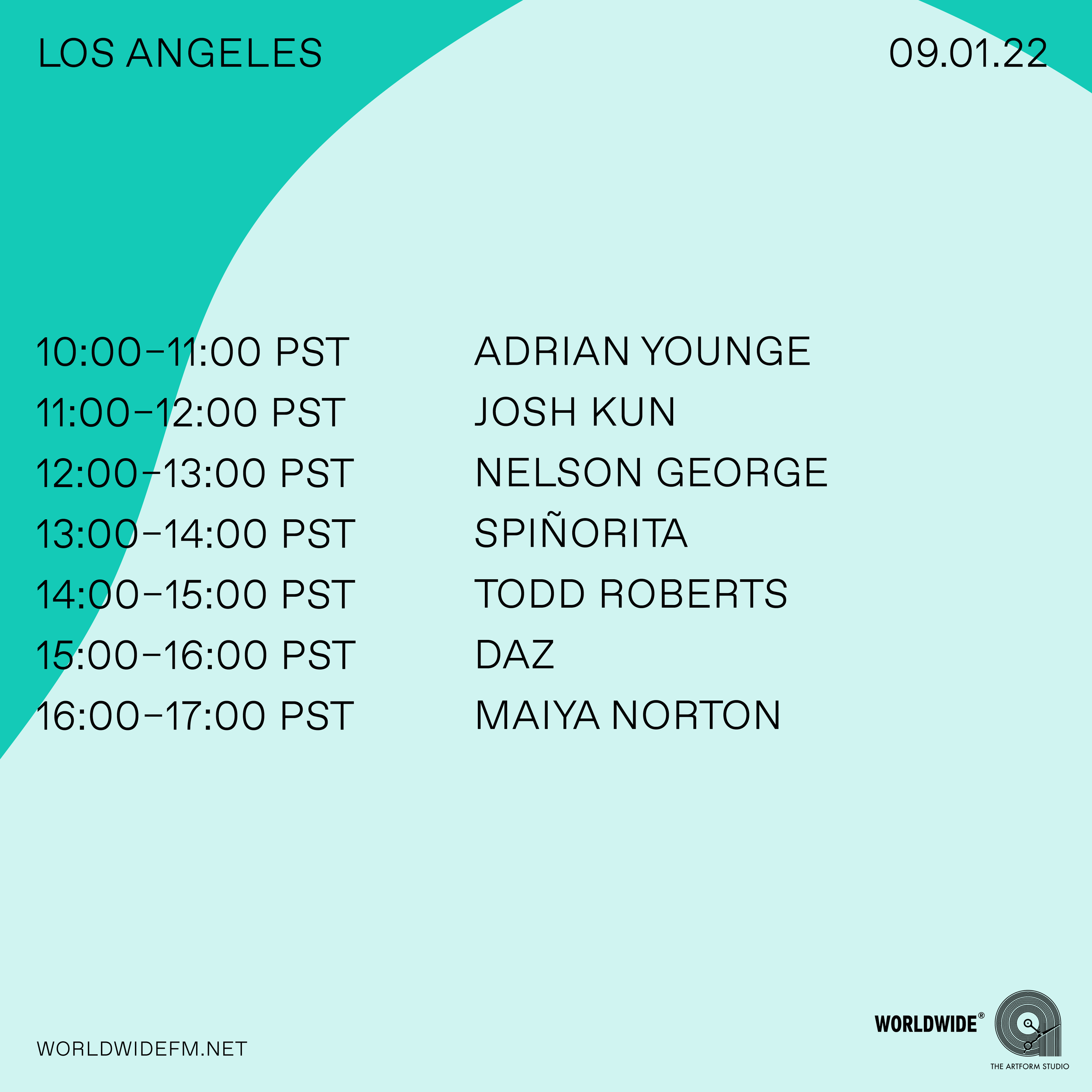 Artform Radio on Worldwide FM!!!