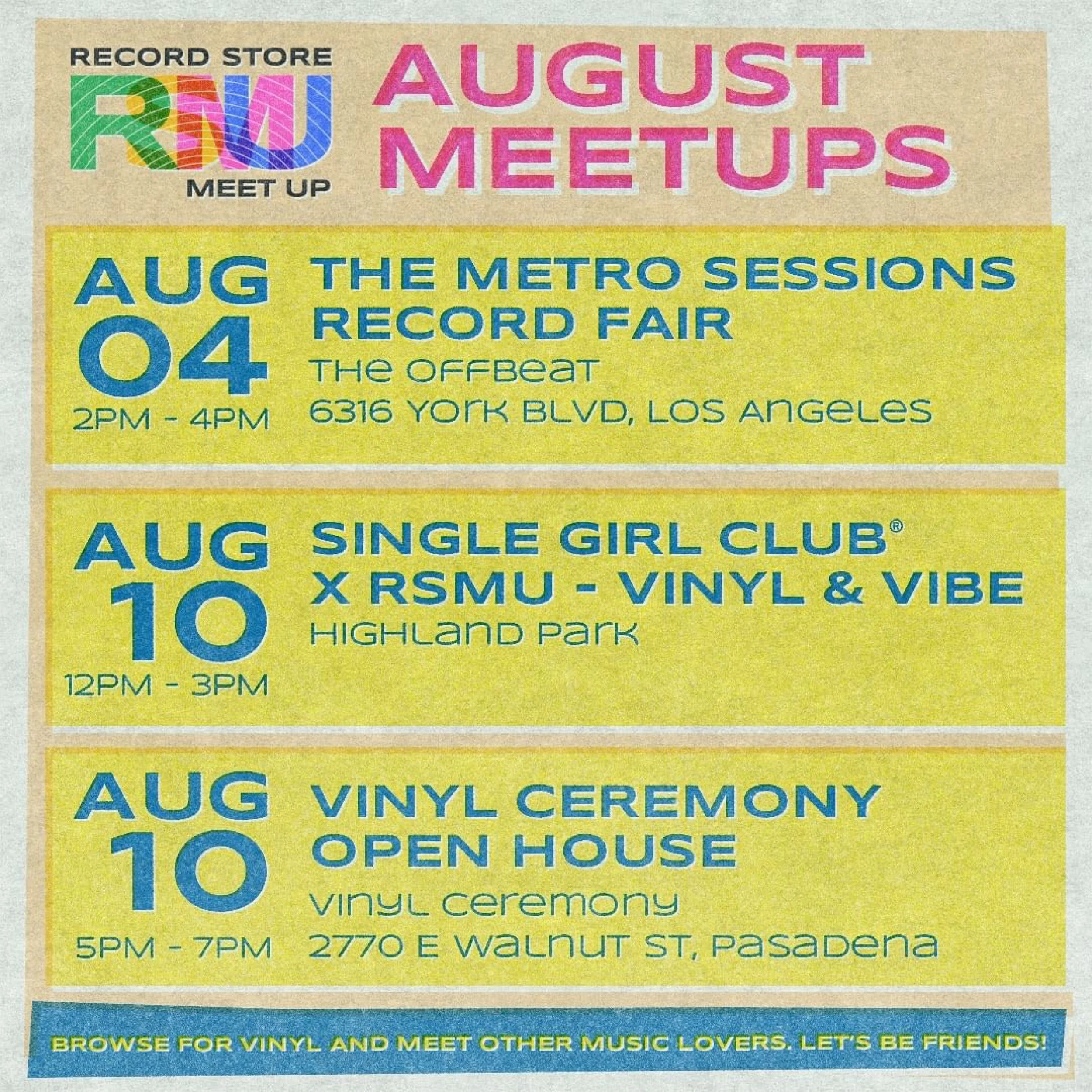 Record Crawl hosted by @RecordStoreMeetUp